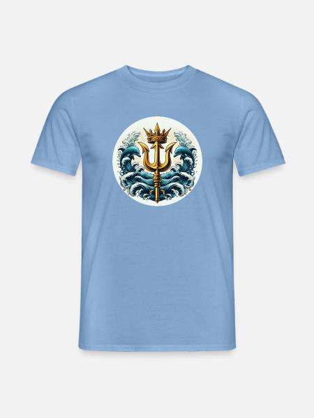 Trident Symbol - Men's T-Shirt - carolina blue