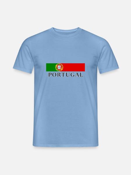 Portugal Stirnband - Männer T-Shirt - Carolina Blue
