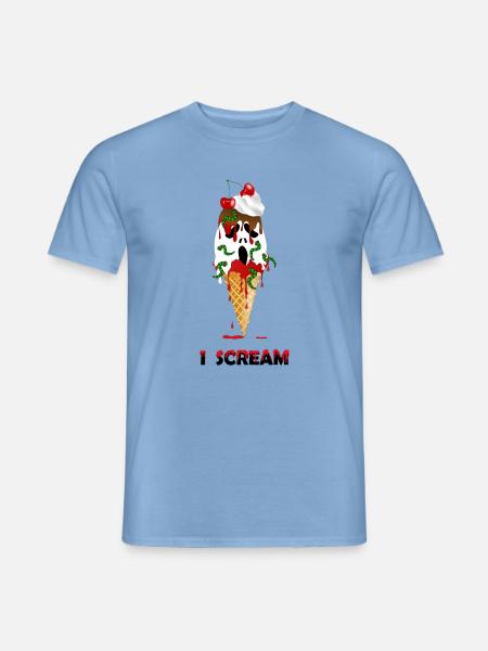 Eis Halloween - Männer T-Shirt - Carolina Blue