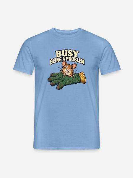 Problemmaus - Männer T-Shirt - Carolina Blue