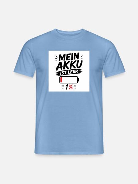 Modernes Design – Einzigartige Geschenkidee - Männer T-Shirt - Carolina Blue