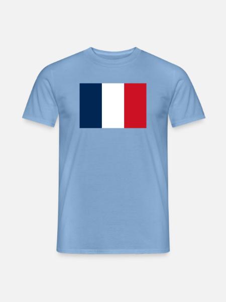 Frankreich - Männer T-Shirt - Carolina Blue