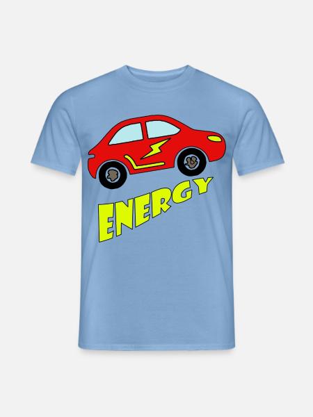 Elektroauto grüne Energie Umweltschutz Statement - Männer T-Shirt - Carolina Blue