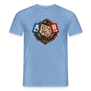 Gamer Motiv  Taktik Shooter Desin Gesch Nerd Gamer - Männer T-Shirt - Carolina Blue - Vorne - AI Model Male 178 light (178cm)