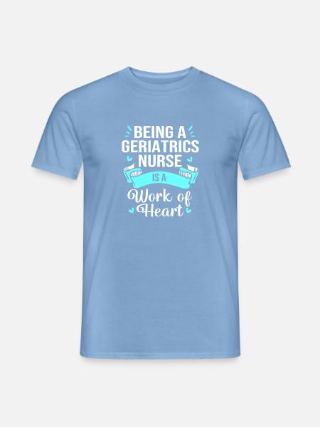 Altenheim Altenpflegerin Krankenschwester - Männer T-Shirt - Carolina Blue