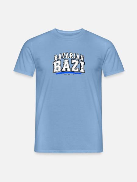 Bavarian Bazi Bergflix - Männer T-Shirt - Carolina Blue