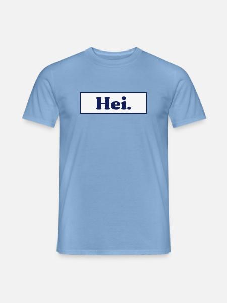 Finnland Hei Hallo Begrüßung - Männer T-Shirt - Carolina Blue