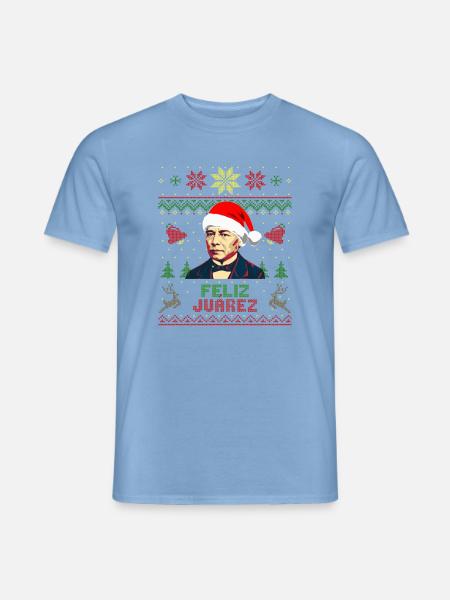 Feliz Juárez - Männer T-Shirt - Carolina Blue