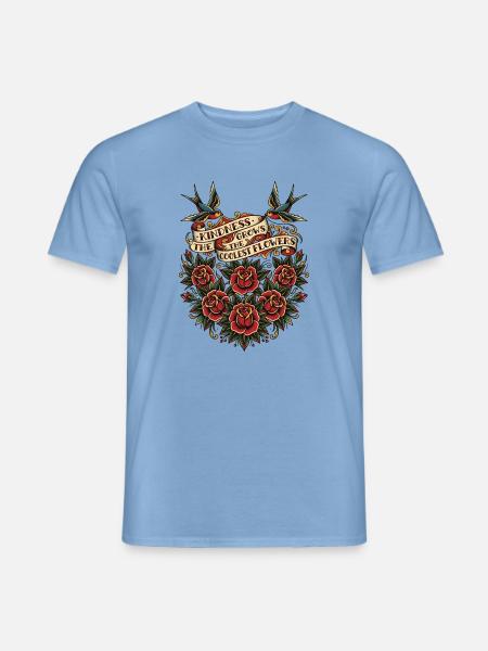 Kindness Grows The Coolest Flowers - Männer T-Shirt - Carolina Blue