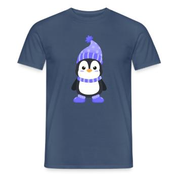 pinguin antarktis - Männer T-Shirt - Dunkles Denimblau - Vorne - AI Model Male 178 light (178cm)