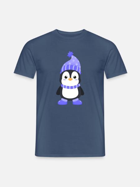 pinguin antarktis - Männer T-Shirt - Dunkles Denimblau