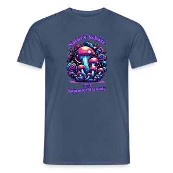 Miracle du champignon magique - T-shirt homme - denim foncé - Devant - AI Model Male 178 light (178cm)