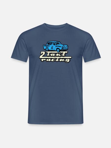 Trabi 2 Takt Racing - Männer T-Shirt - Dunkles Denimblau