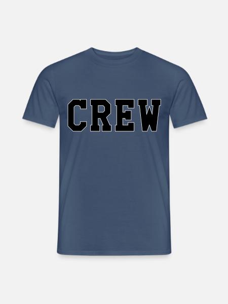 Crew - Männer T-Shirt - Dunkles Denimblau