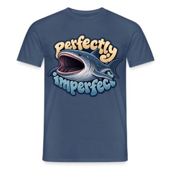 Großmaulhai - Männer T-Shirt - Dunkles Denimblau - Vorne - AI Model Male 178 light (178cm)