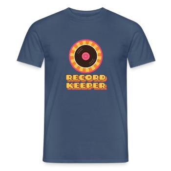 Archivführer - Männer T-Shirt - Dunkles Denimblau - Vorne - AI Model Male 178 light (178cm)