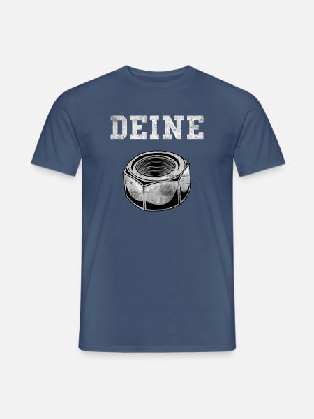 Deine Mutter Schraubenmutter Mechaniker Werkstatt - Männer T-Shirt - Dunkles Denimblau