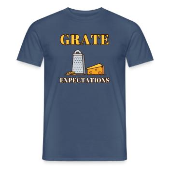 Gittererwartungen - Männer T-Shirt - Dunkles Denimblau - Vorne - AI Model Male 178 light (178cm)