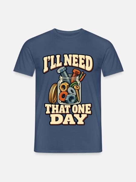Ersatzteilbewahrer - Männer T-Shirt - Dunkles Denimblau