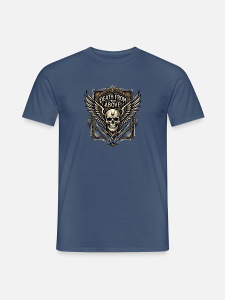 Death_from_above_-_Art_Deco - Männer T-Shirt - Dunkles Denimblau