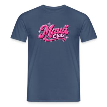 Mausi Club Y2K - Männer T-Shirt - Dunkles Denimblau - Vorne - AI Model Male 178 light (178cm)