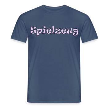 Spielzeug Schriftzug Frauen pink - Männer T-Shirt - Dunkles Denimblau - Vorne - AI Model Male 178 light (178cm)