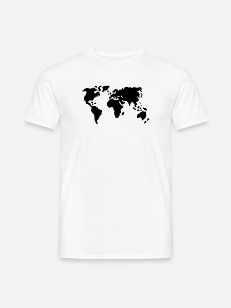Welt - Männer T-Shirt - Weiß