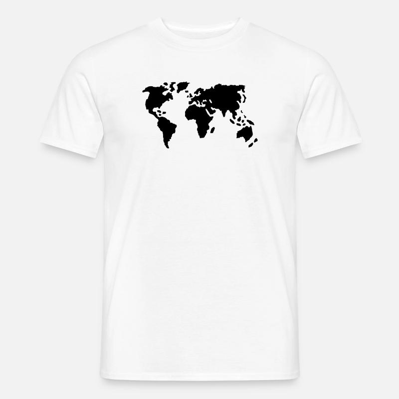 Welt - Männer T-Shirt - Weiß