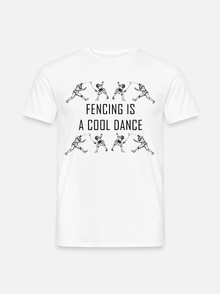 Zäunen ist für den Fechter ein cooler Tanz - Männer T-Shirt - Weiß
