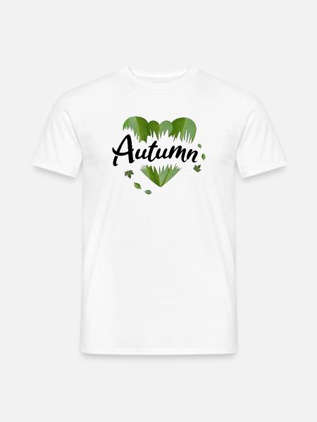 Herbst Herbstblätter Blätter - Männer T-Shirt - Weiß