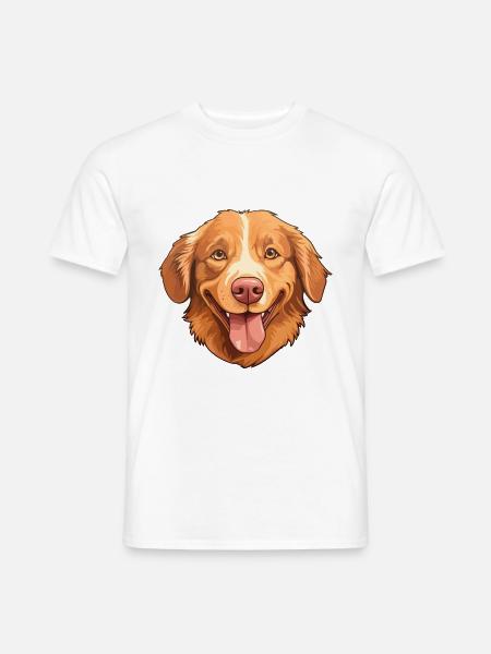 Nova Scotia Ente Tolling Retriever Hund Rasse Wasser - Männer T-Shirt - Weiß