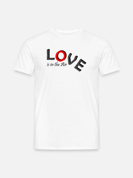 Love is in the Air - Männer T-Shirt - Weiß