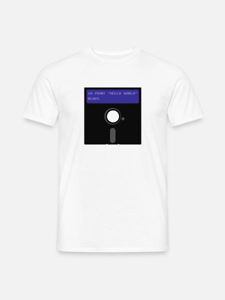 floppy disk - Men's T-Shirt - white