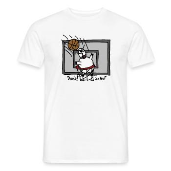 Dunk ScHoF - T-shirt homme - blanc - Devant - AI Model Male 178 dark (178cm)