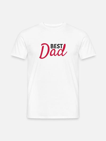 Best Dad - Männer T-Shirt - Weiß
