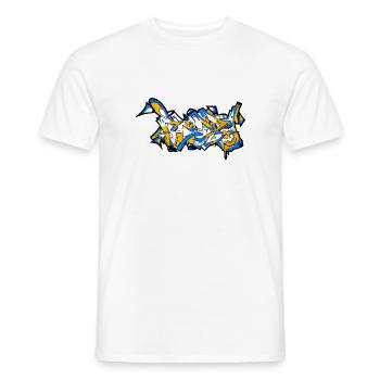 FCCZJ Graffiti - Männer T-Shirt - Weiß - Vorne - AI Model Male 178 dark (178cm)