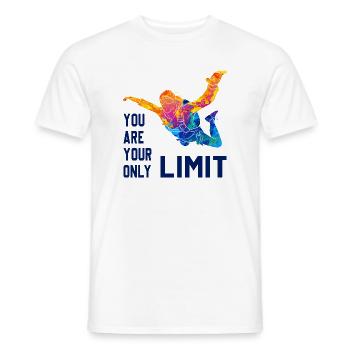 Skydive Fallschirmspringer Skydiver Freifall - Männer T-Shirt - Weiß - Vorne - AI Model Male 178 dark (178cm)