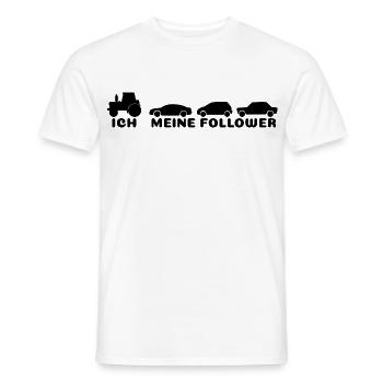 Ich meine Follower  - Männer T-Shirt - Weiß - Vorne - AI Model Male 178 dark (178cm)