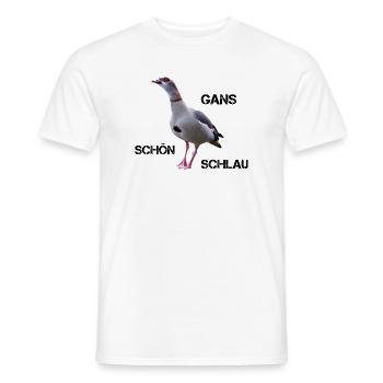 Ganz schön schlau - Männer T-Shirt - Weiß - Vorne - AI Model Male 178 dark (178cm)