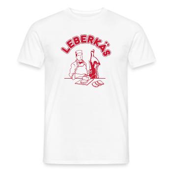 Leberkäs - Leberkäse Metzger - Männer T-Shirt - Weiß - Vorne - AI Model Male 178 dark (178cm)