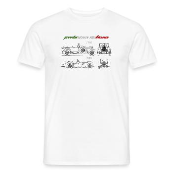 in Italien produzierter Oldtimer - Männer T-Shirt - Weiß - Vorne - AI Model Male 178 dark (178cm)