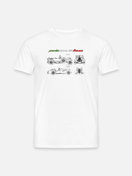 in Italien produzierter Oldtimer - Männer T-Shirt - Weiß