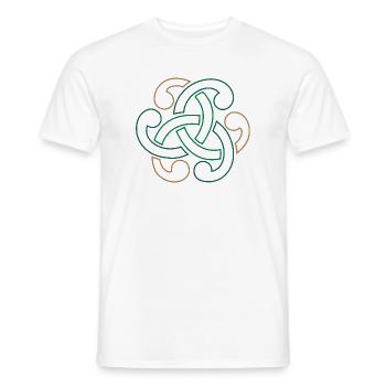 Keltischer Knoten - Männer T-Shirt - Weiß - Vorne - AI Model Male 178 dark (178cm)