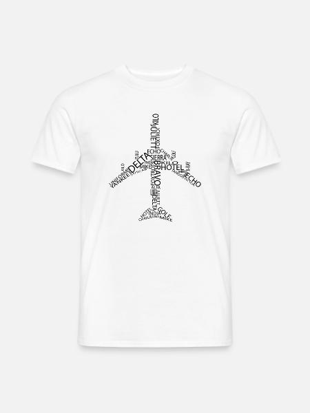 Avion B747 - T-shirt homme - blanc