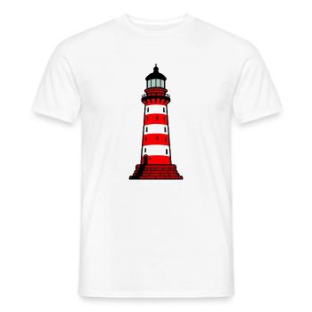 Lighthouse - Men's T-Shirt - white - Front - AI Model Male 178 dark (178cm)