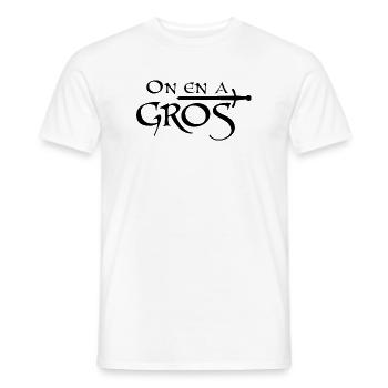 On en a gros - T-shirt homme - blanc - Devant - AI Model Male 178 dark (178cm)