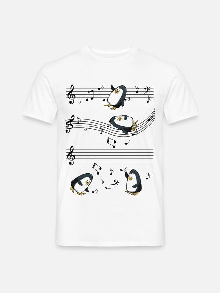 Pinguin - Männer T-Shirt - Weiß