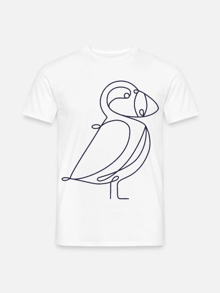 Papageitaucher Papageientaucher Island Puffin - Männer T-Shirt - Weiß