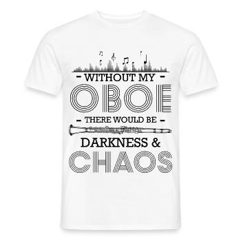 Oboe - Männer T-Shirt - Weiß - Vorne - AI Model Male 178 dark (178cm)