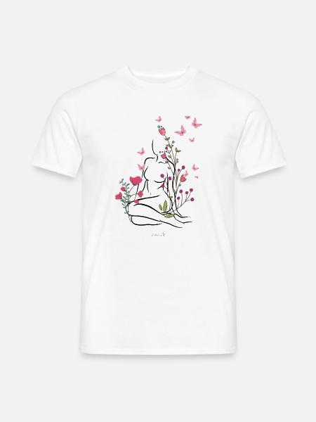 Skin-flowered - Men's T-Shirt - white